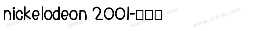 nickelodeon 2001字体转换